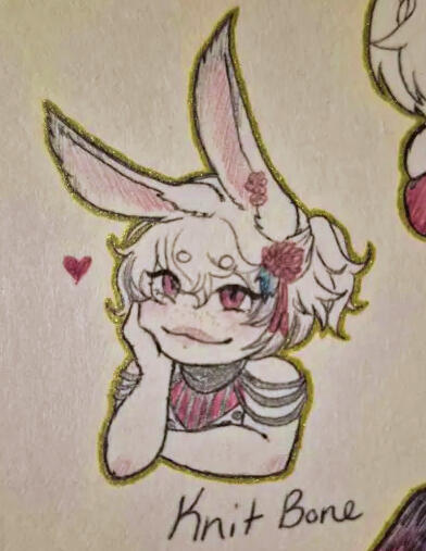 Knit Bone by humblemooncat